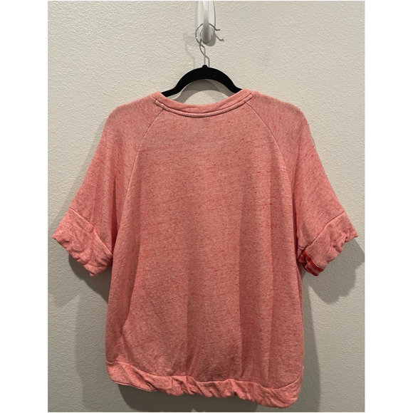ADIDAS Salmon Short Sleeved Sweatshirt - Picture 5 of 5